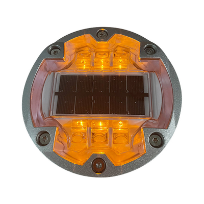 알루미늄 케이스 태양 LED 도로 마커 노란색 진입로 태양광 로드 스터드 라이트