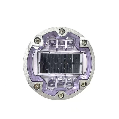 IP68 태양 땅 속 경량 알루미늄은 트래픽 안전을 위해 6 스크루 태양 주도하는 로드 스터드의 껍데기를 벗깁니다
