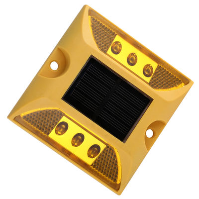 Golden 105mm IP68 Waterproof Solar Powered Cats Eyes For Driveways